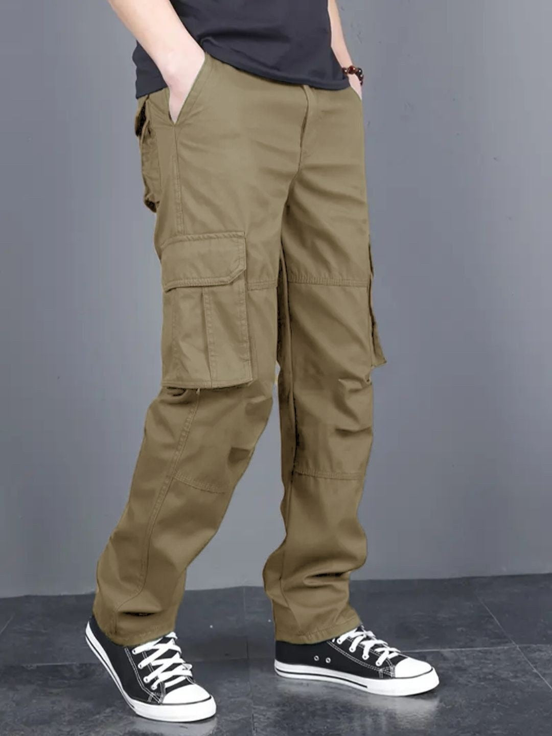Cotton regular fit cargo Trousers for men