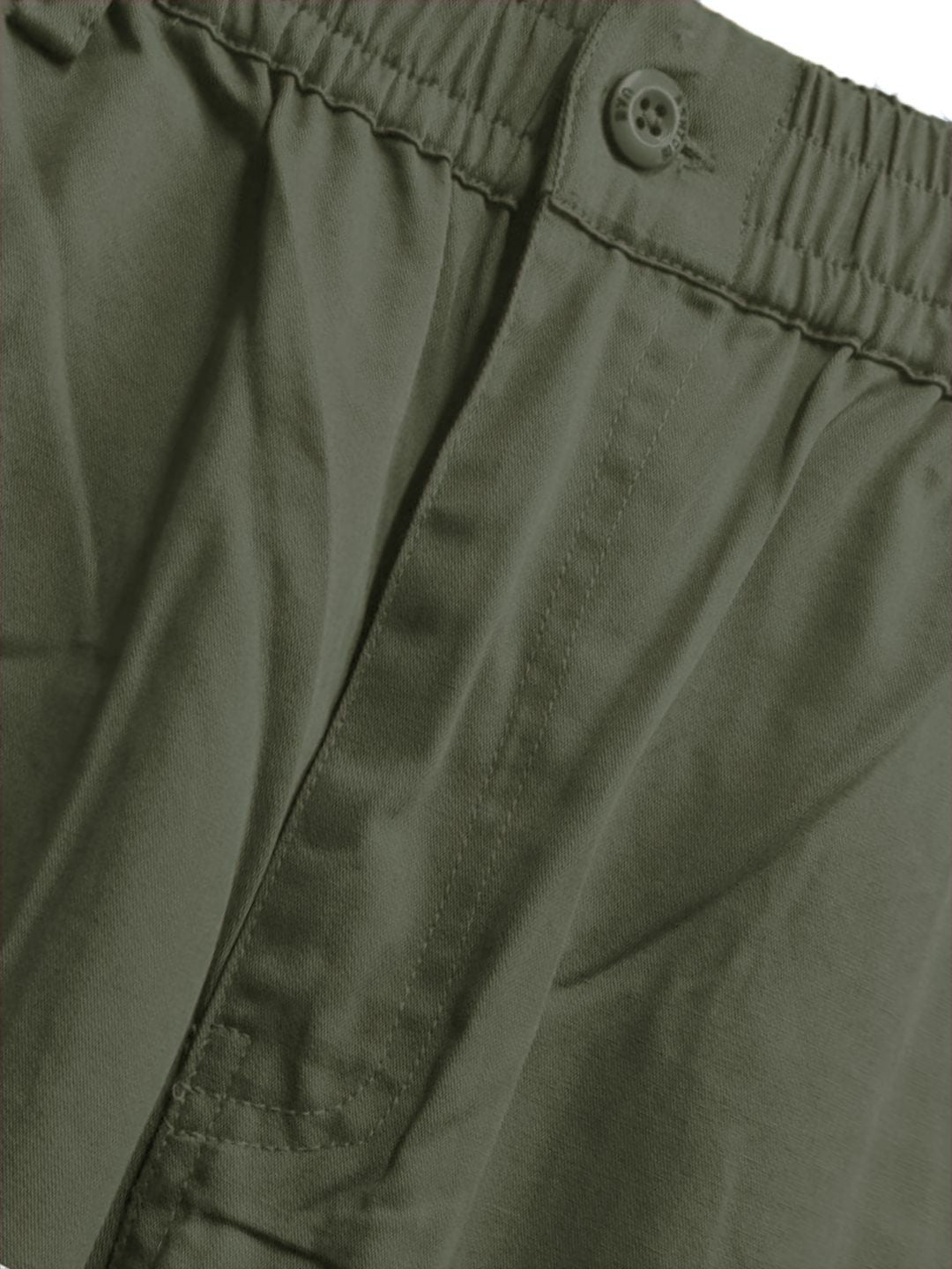 Premium Classic Cotton Trousers - Olive
