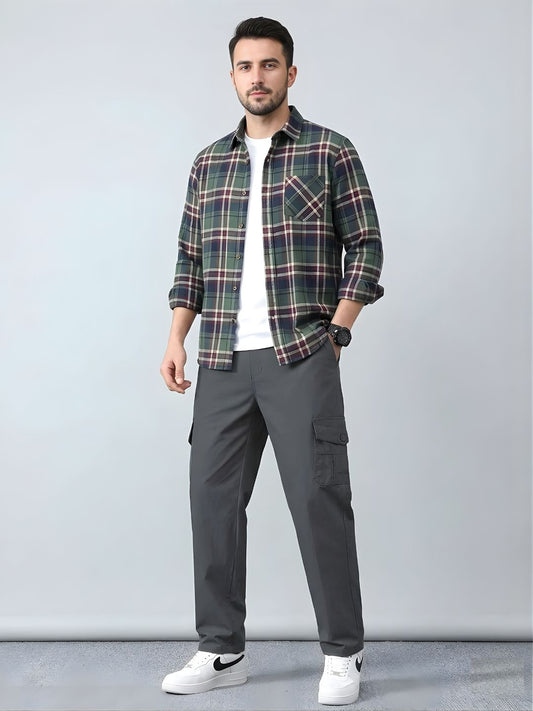 New Style Casual Long Trousers  Multiple Pockets