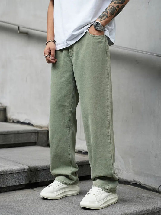 Men's Casual Loose-Fit Baggy Jeans