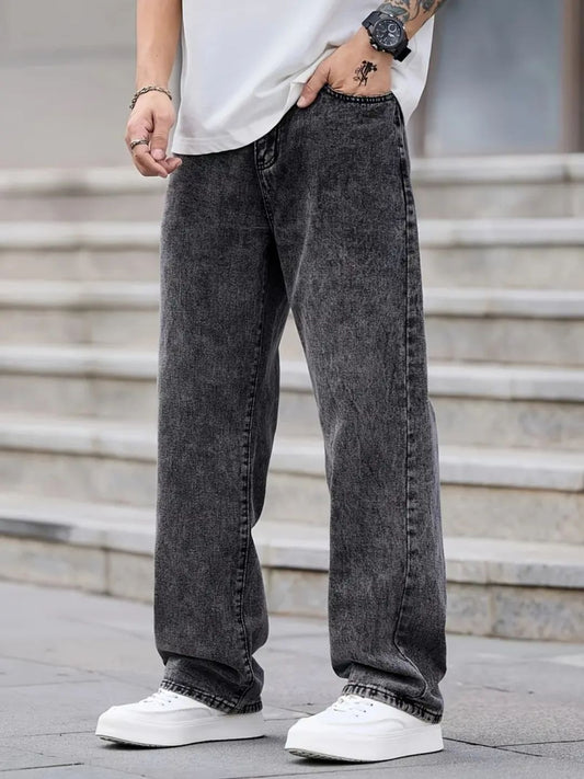 Men's Casual Loose-Fit Baggy Jeans