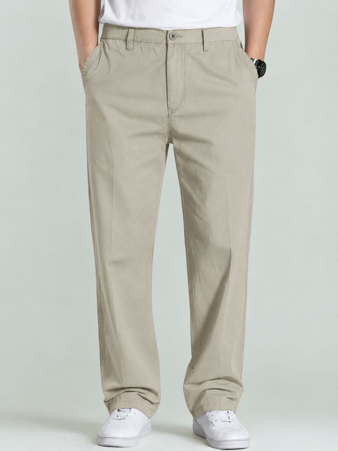 Premium Men’s Cotton Pants Lycra - LGray