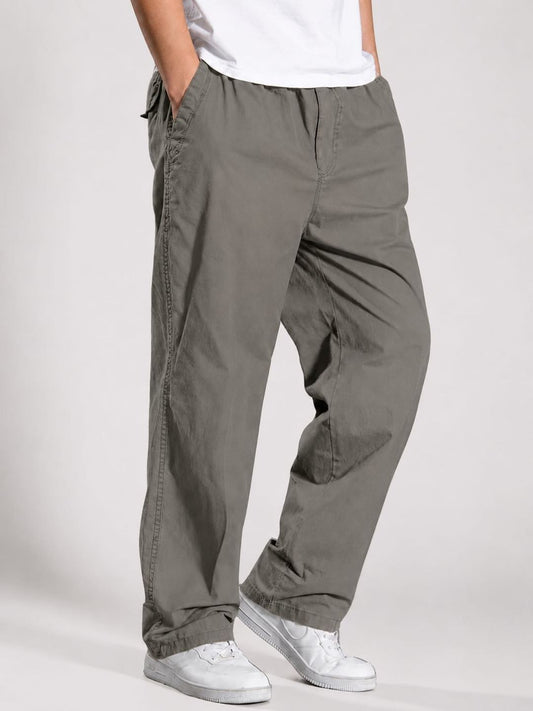 Premium Classic Cotton Trousers - LGray