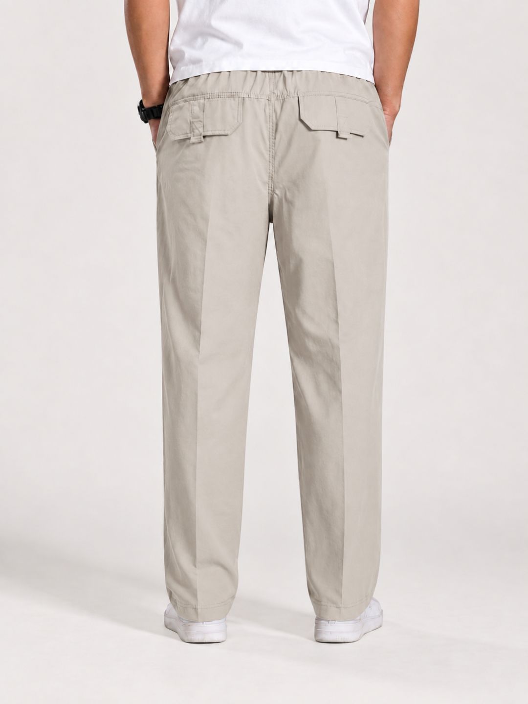 Premium Classic Cotton Trousers - Cream