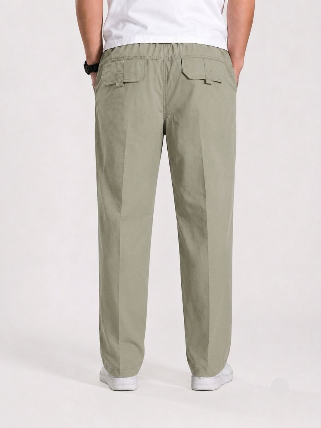 Premium Classic Cotton Trousers - Pista