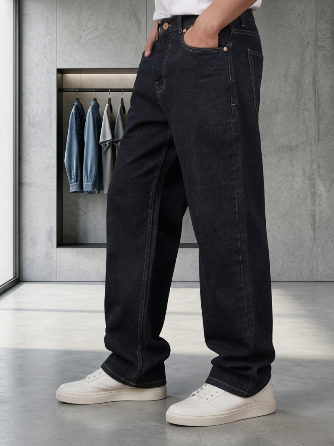Men's Premium Denim Jeans - Black