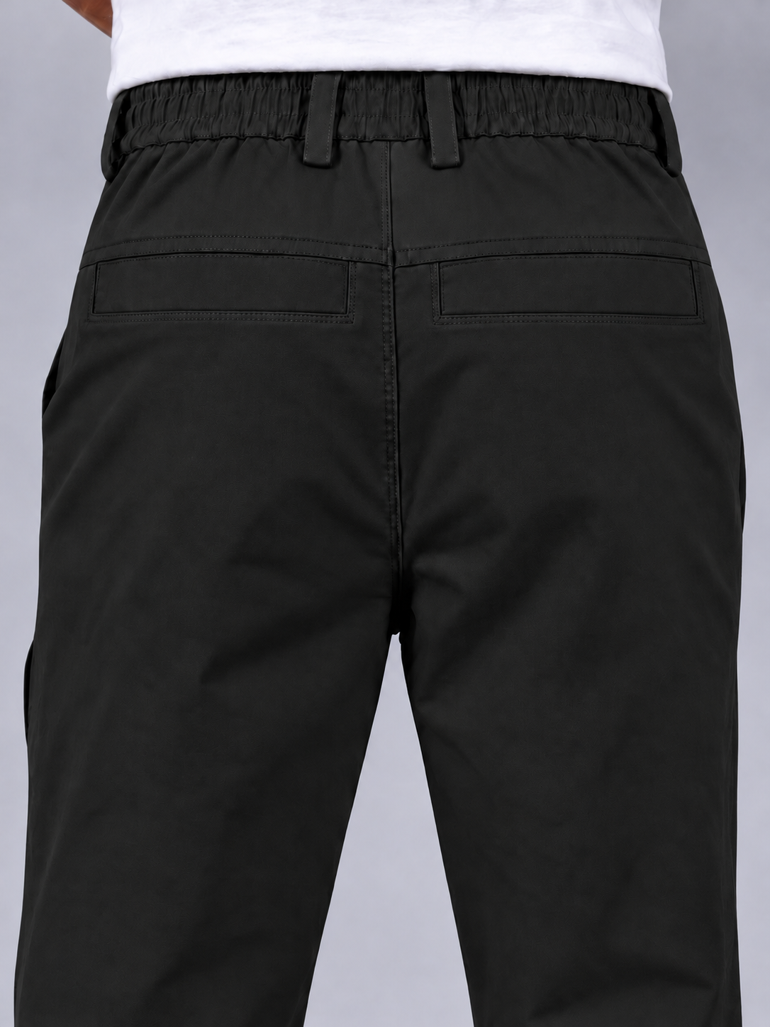 Premium Classic Cotton Trousers - Black