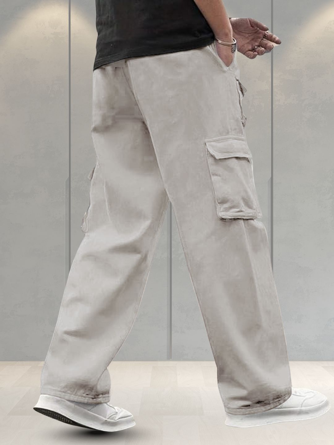 Men's Cotton loose fit cargo Trouser