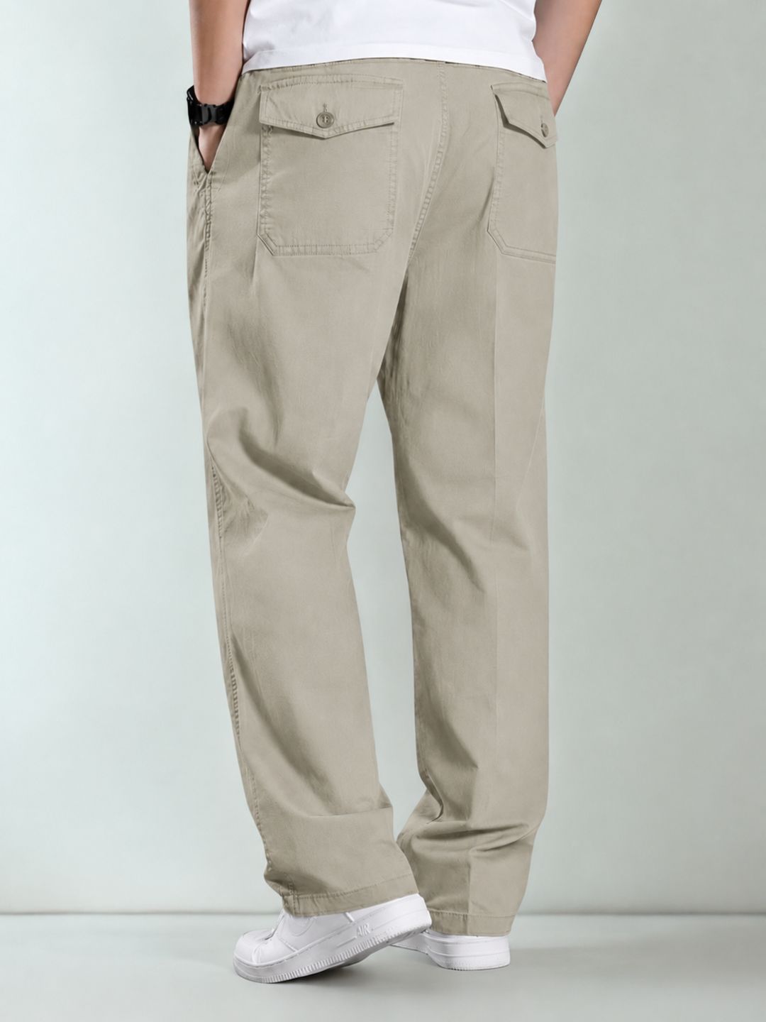Premium Men’s Cotton Pants Lycra - LGray