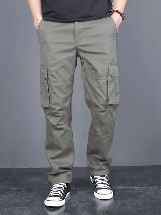 Cotton regular fit cargo Trousers for men