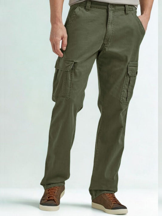 Premium Men’s Lycra Cotton Cargo Pants