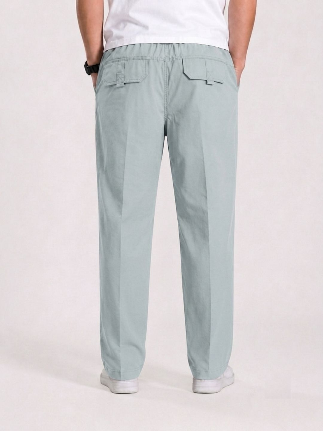 Premium Men’s Cotton Pants Lycra - LT SKY