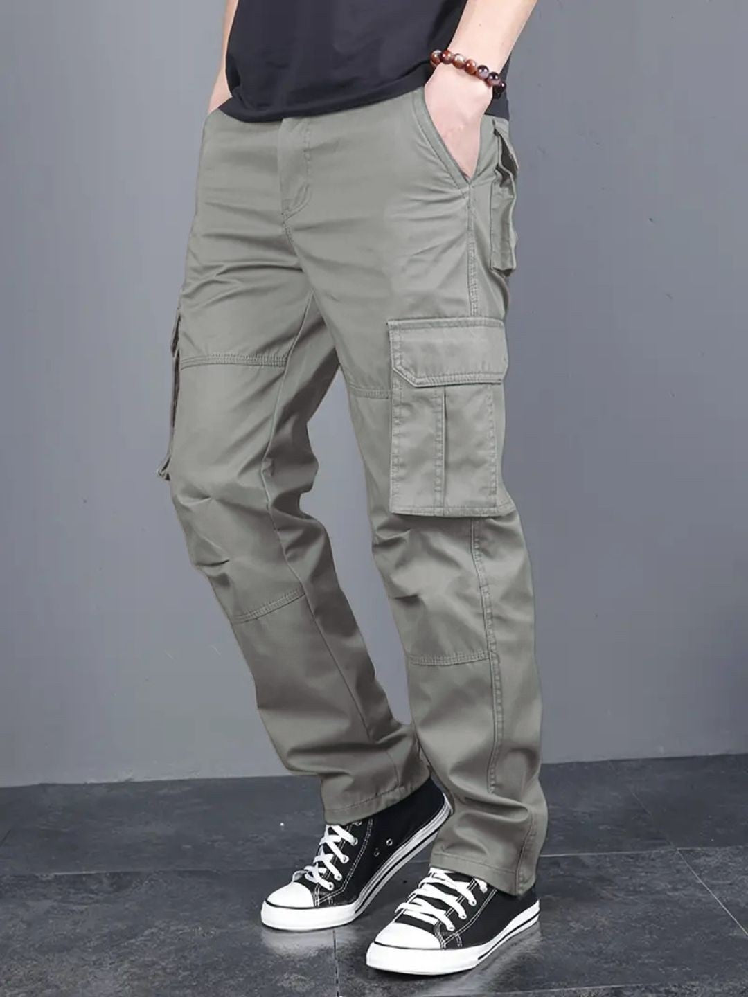 Cotton regular fit cargo Trousers for men
