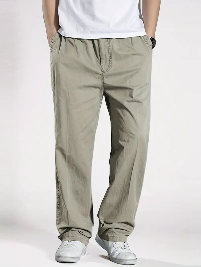 Men'S Classic Cotton Cargo Pants