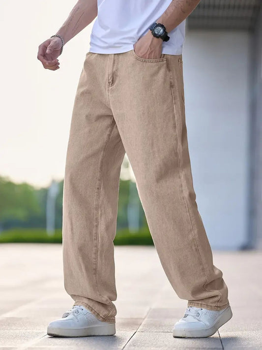 Men's Casual Loose-Fit Baggy Jeans