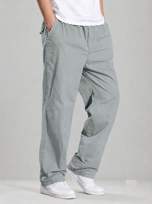 Premium Classic Cotton Trousers - SKY
