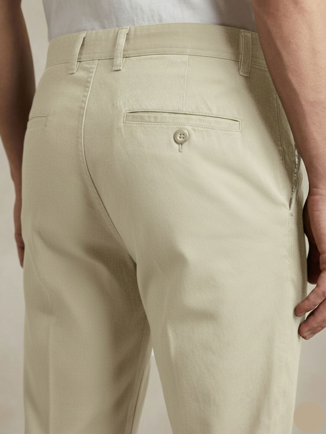 Men's Regular Fit Chino Trouser Pants