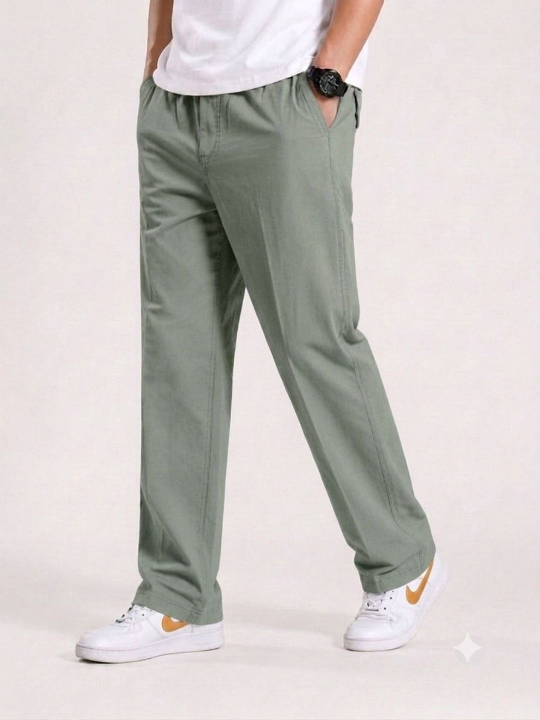 Premium Men’s Cotton Pants Lycra - D SKY