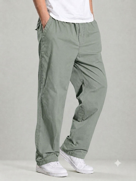 Premium Classic Cotton Trousers - D SKY