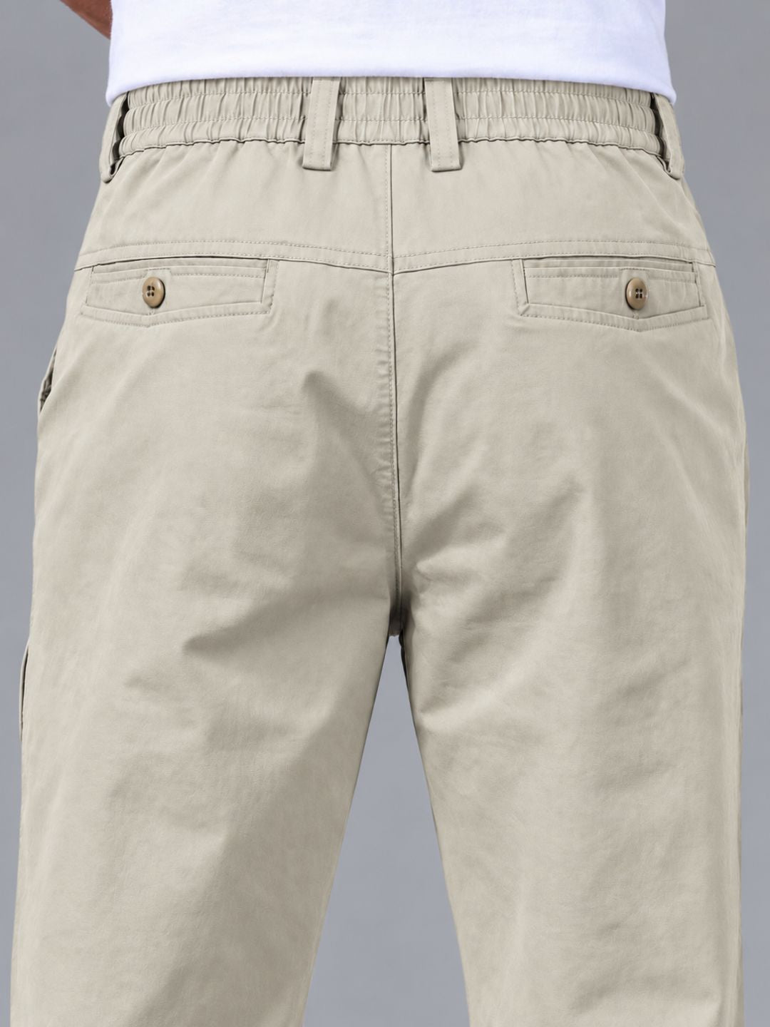 Premium Classic Cotton Trousers - Beige