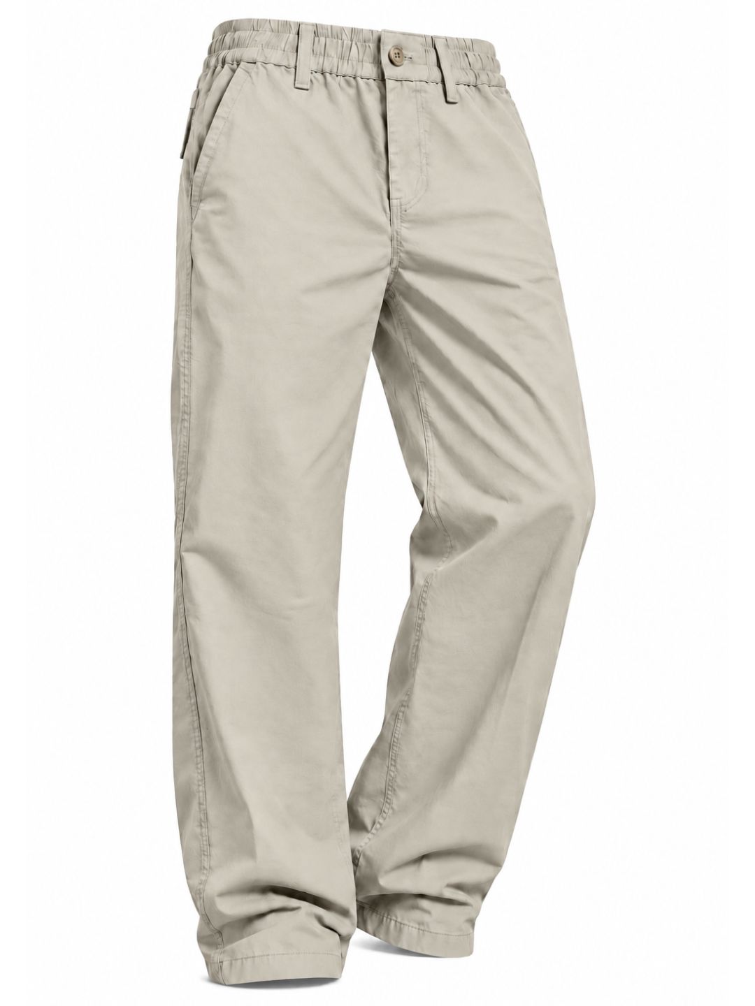 Premium Classic Cotton Trousers - Beige