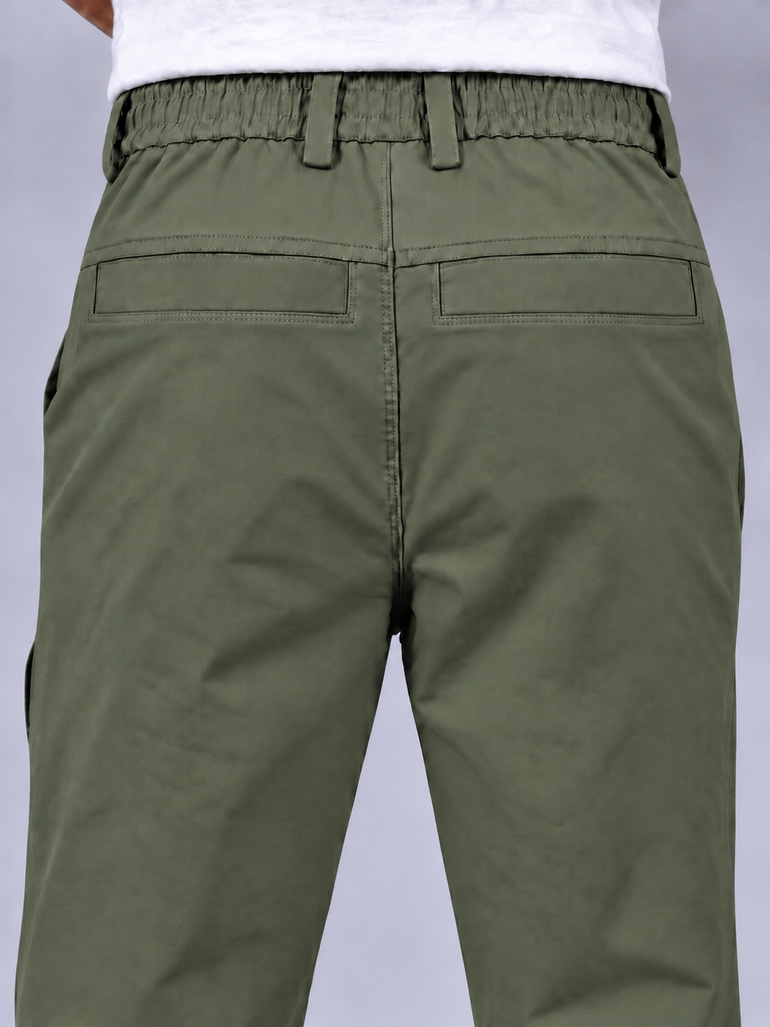 Premium Classic Cotton Trousers - OLIVE