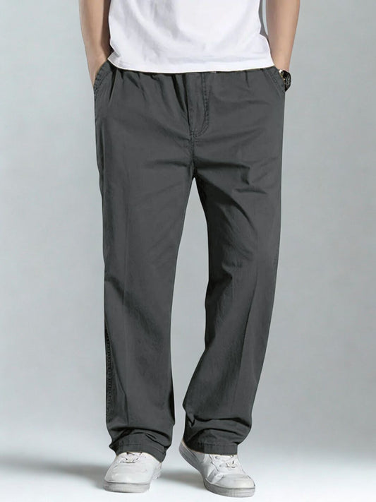 Premium Classic Cotton Trousers - DGray