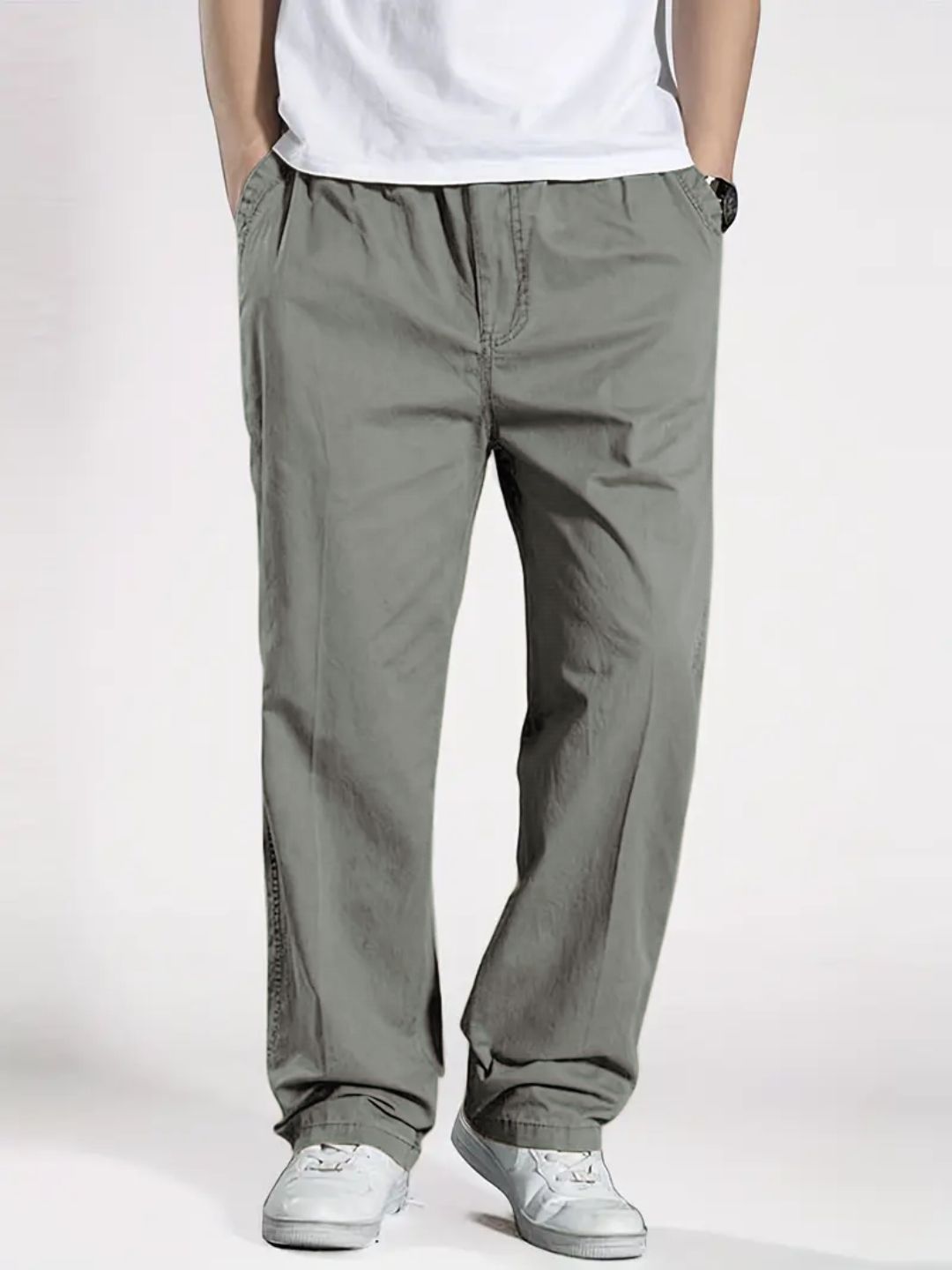 Men'S Classic Cotton Cargo Pants