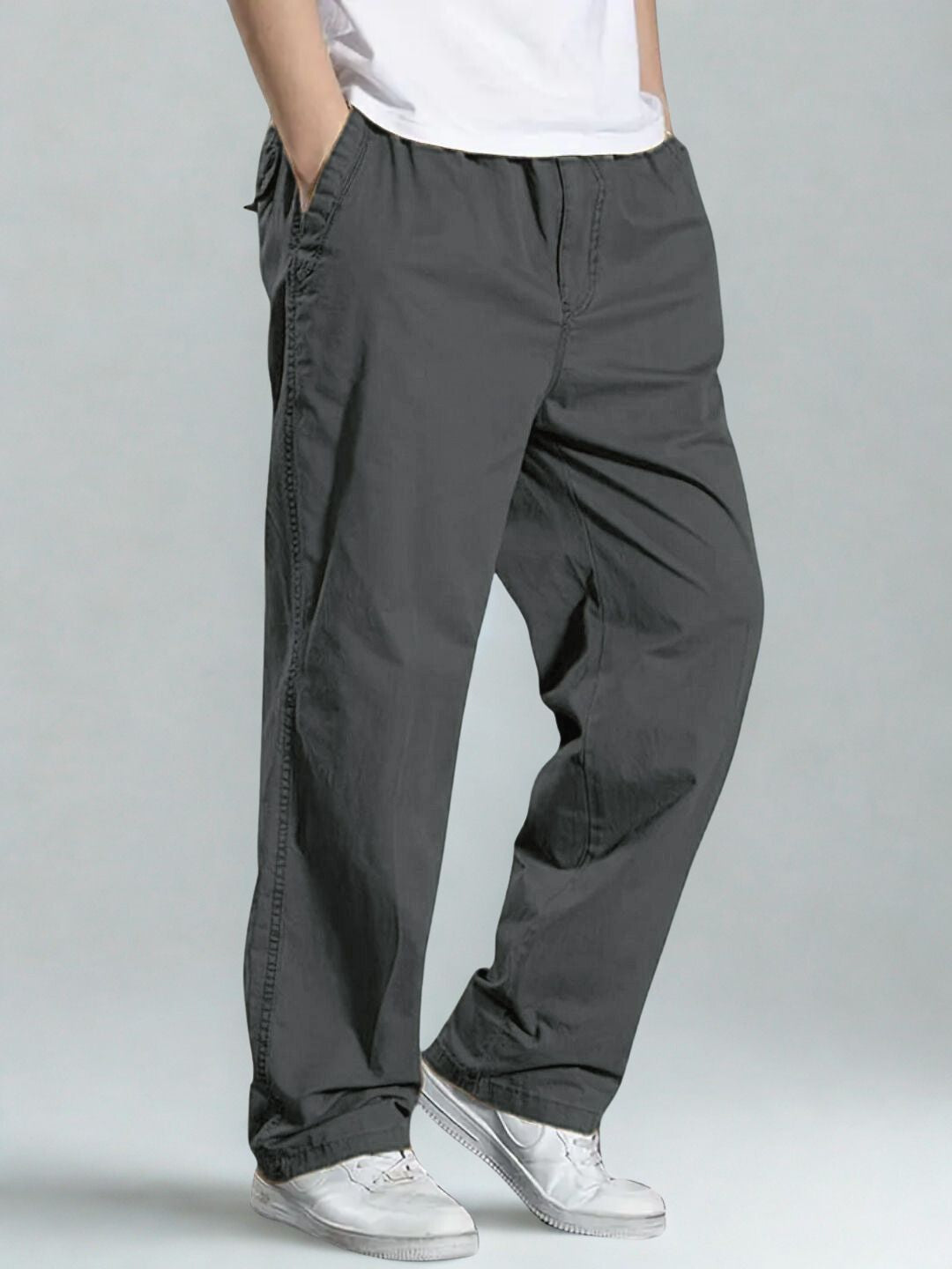 Premium Classic Cotton Trousers - DGray