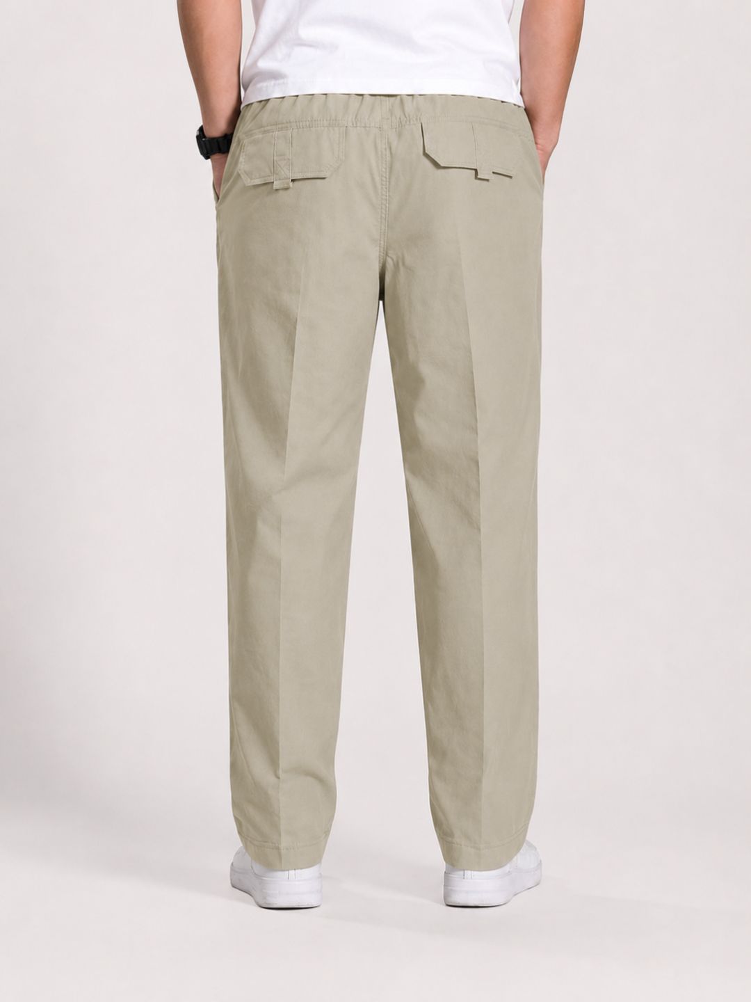 Premium Classic Cotton Trousers - Cream