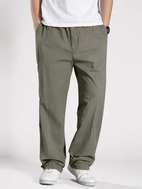 Premium Classic Cotton Trousers - Gray