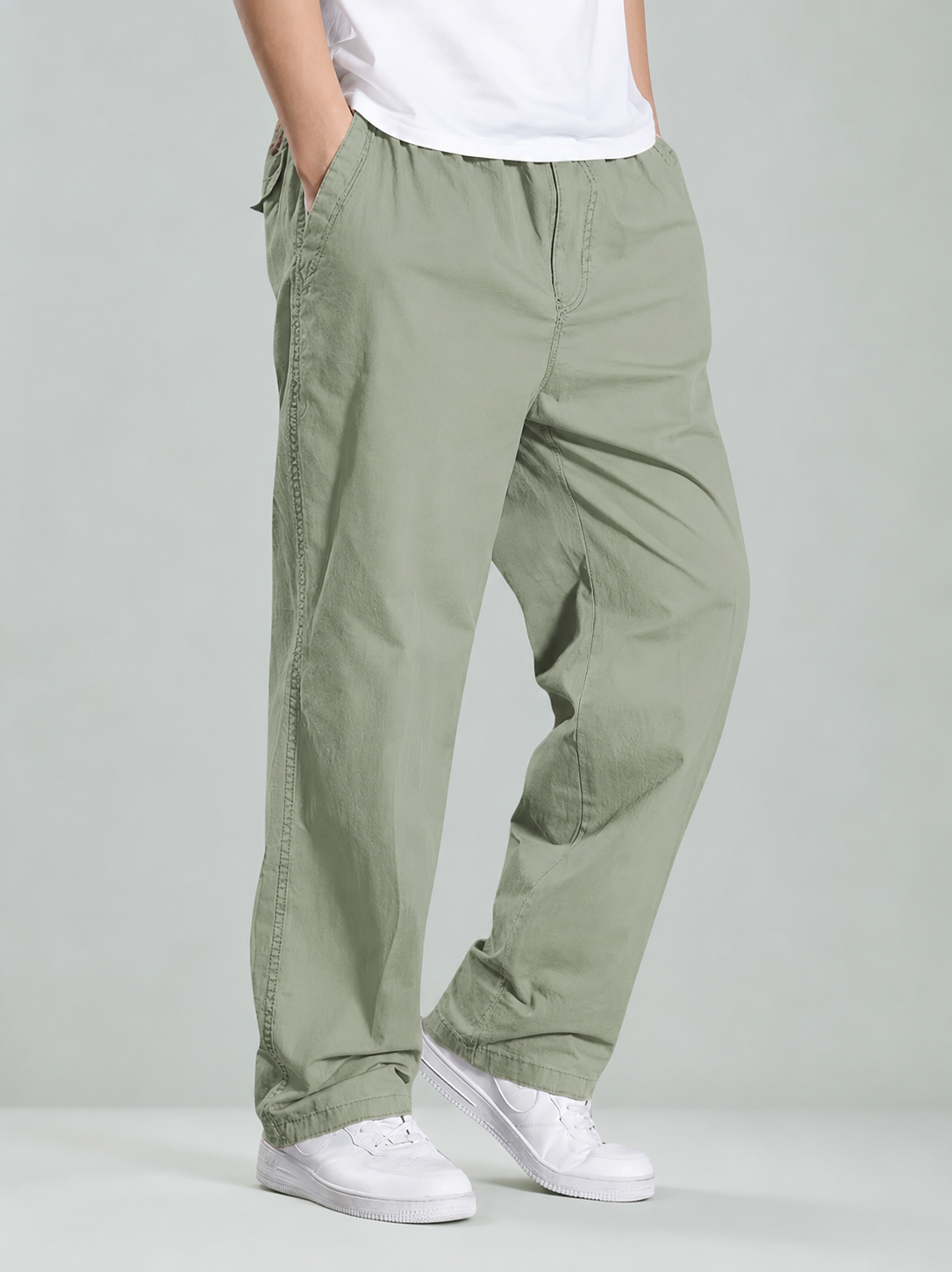Premium Men’s Cotton Pants - Olive