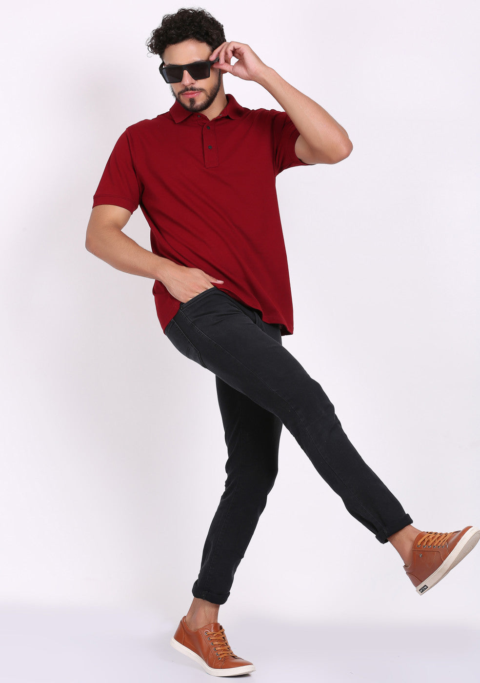 Regular Fit Polo T Shirt For Men - ASHTOM