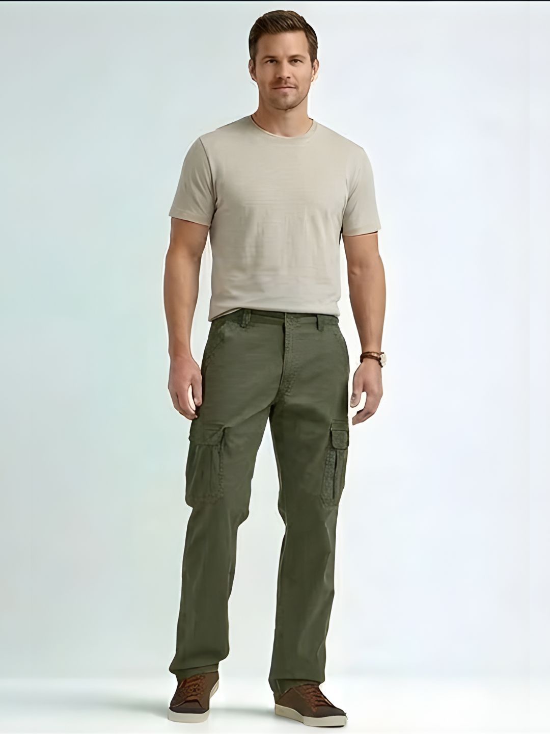 Premium Men’s Lycra Cotton Cargo Pants