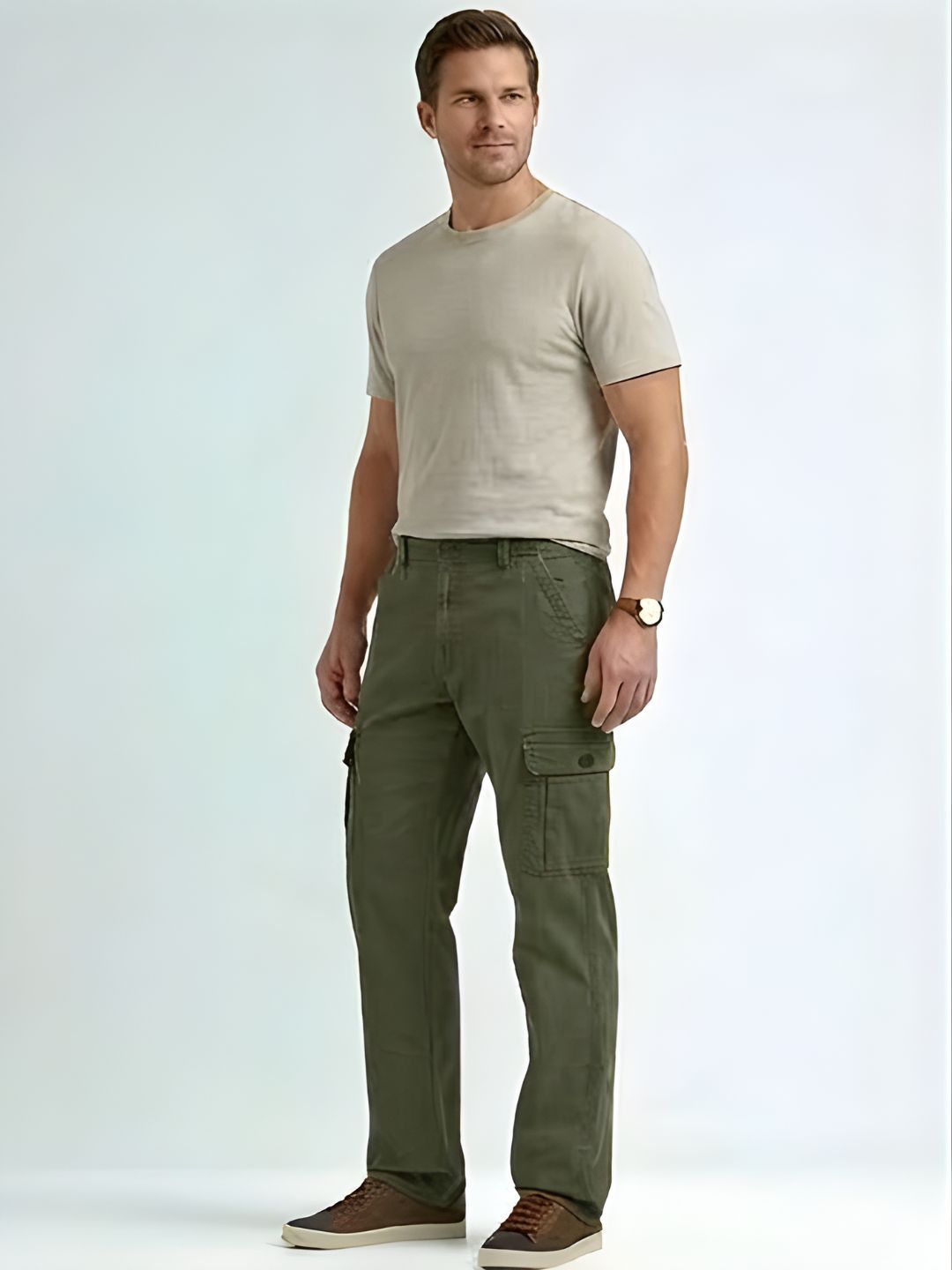 Premium Men’s Lycra Cotton Cargo Pants