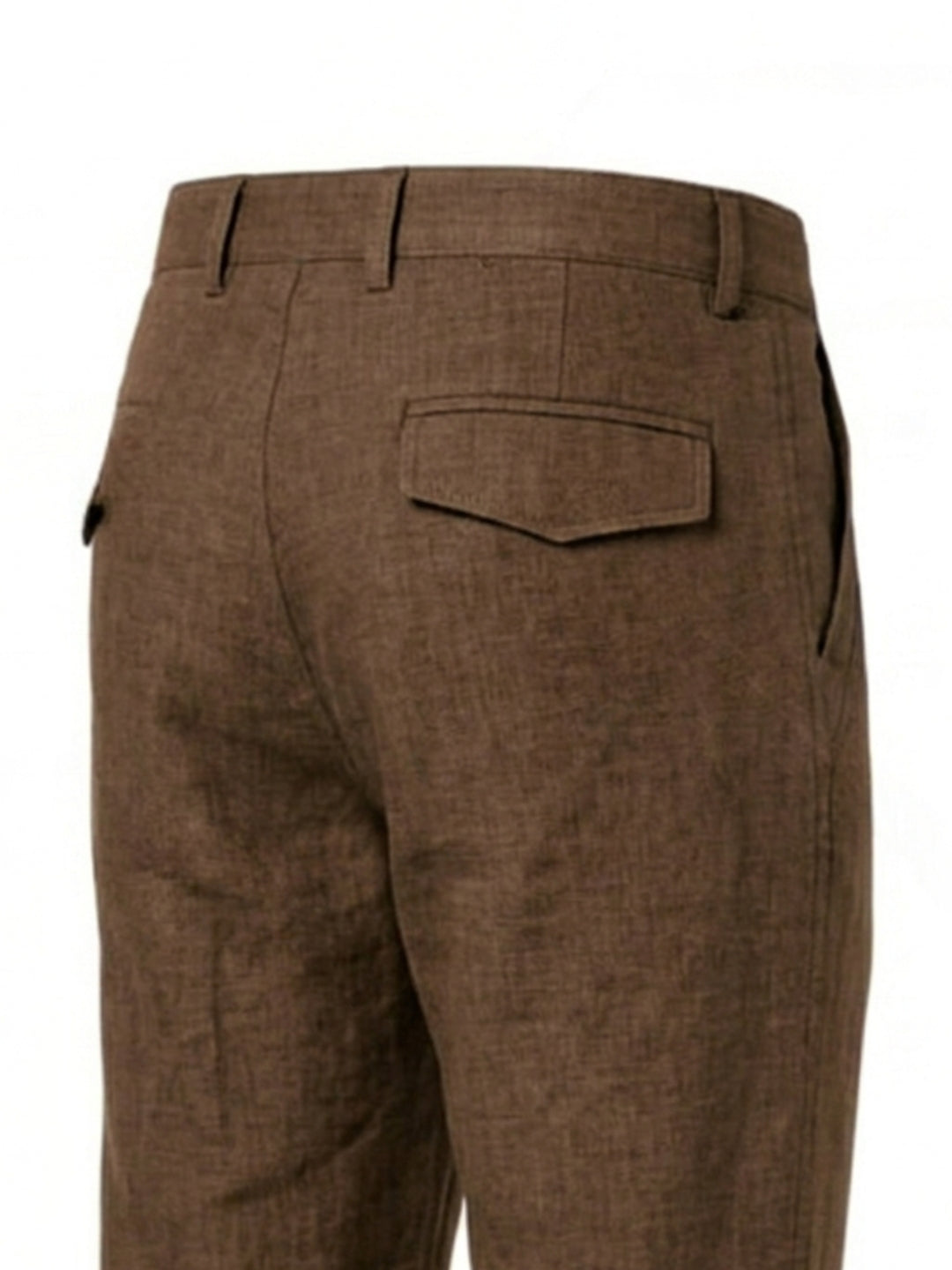 Premium Linen Cargo Pants for Men - BROWN
