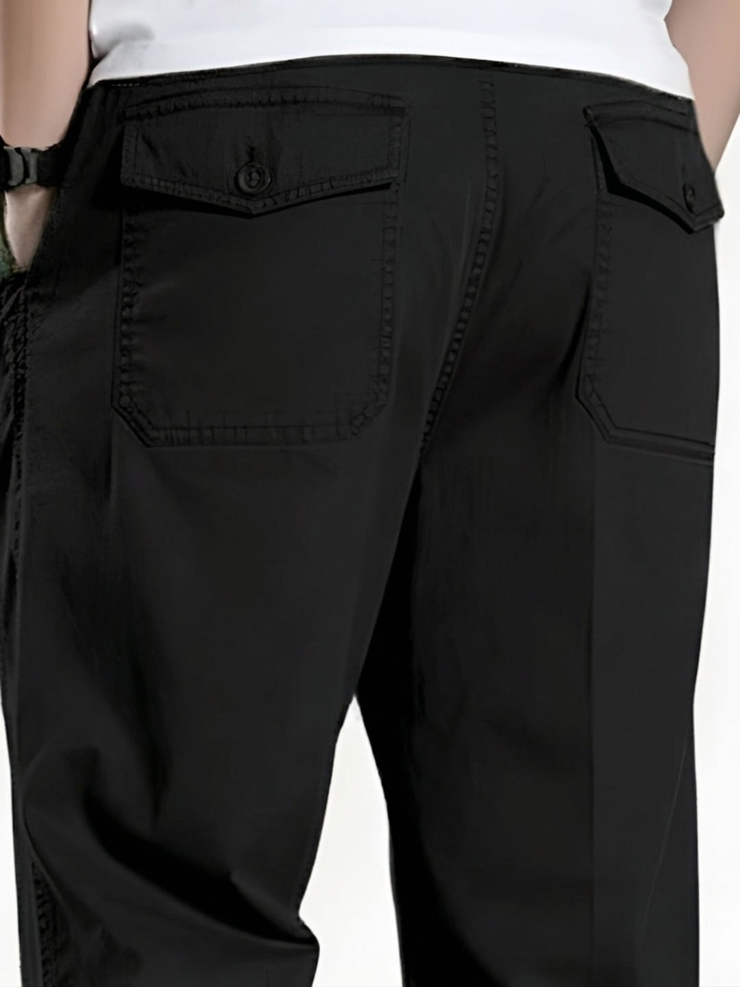 Premium Men’s Cotton Pants Lycra - Black
