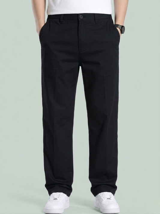 Premium Men’s Cotton Pants - Black