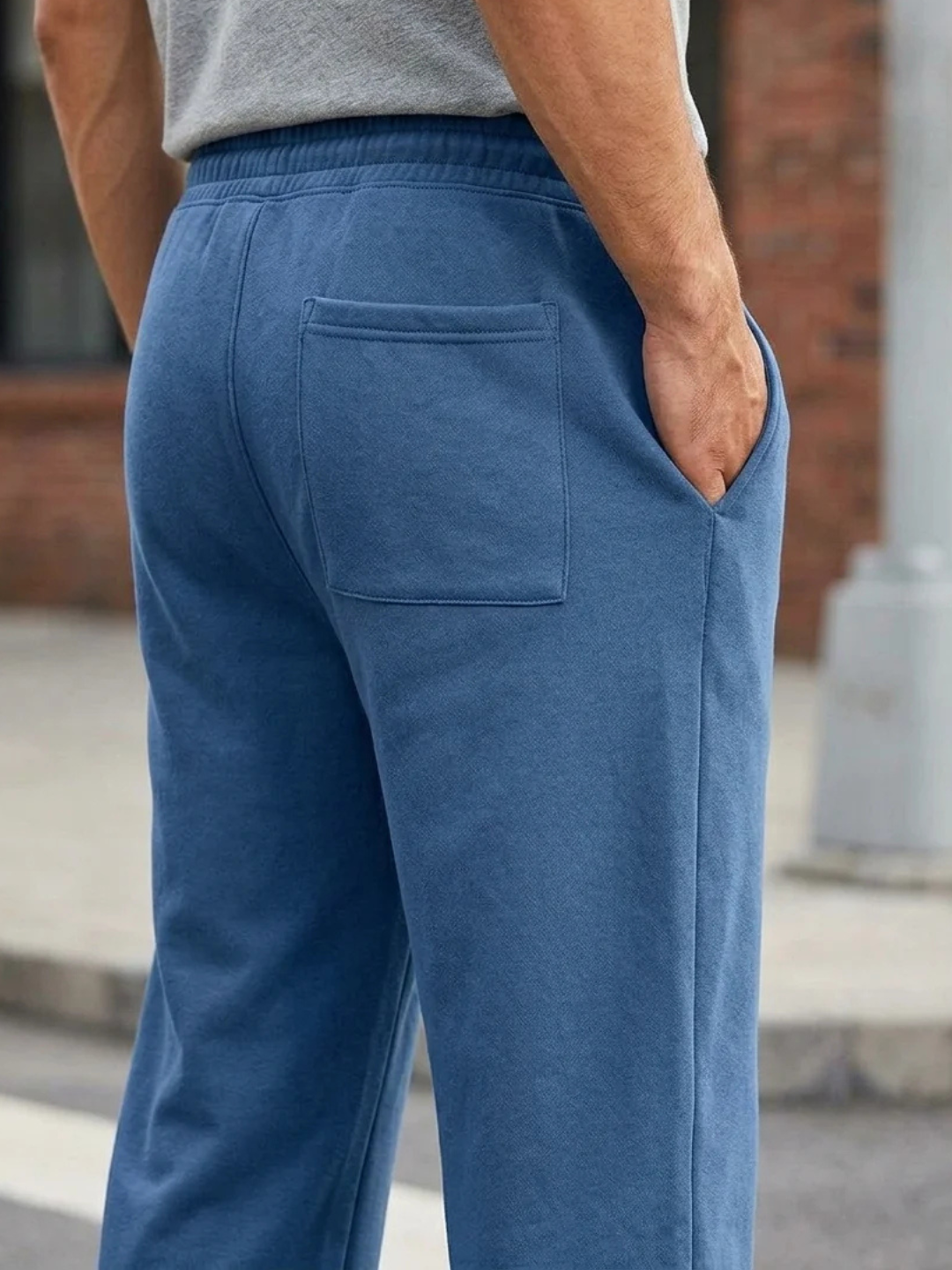 Classic Straight Fit Joggers - Dutch Blue