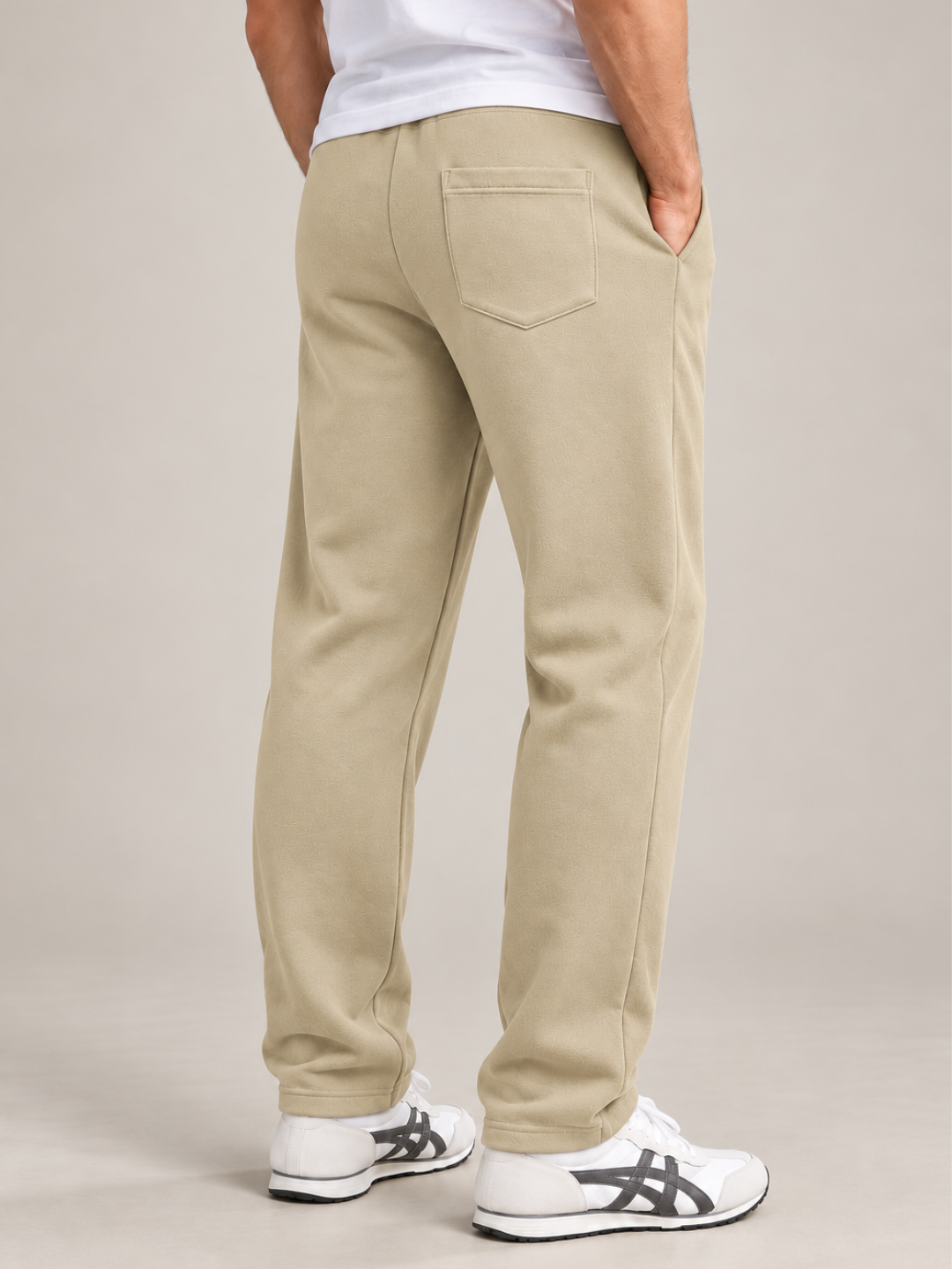 Classic Straight Fit Joggers - Pebble