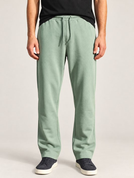 Classic Straight Fit Joggers - Slit Green