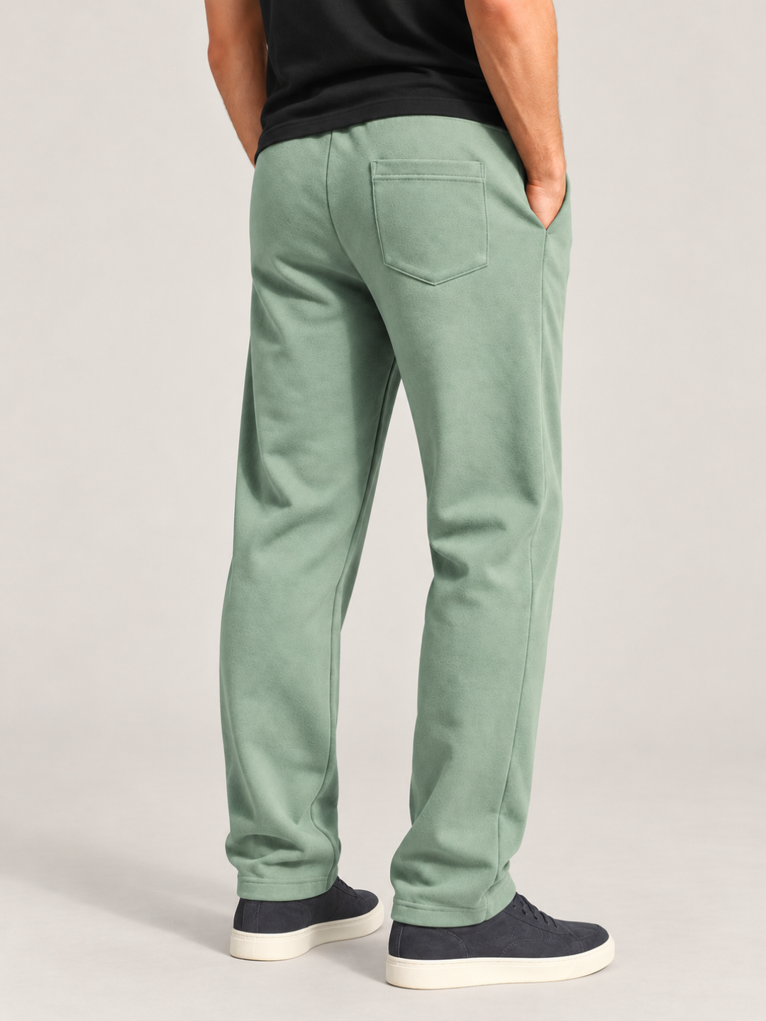 Classic Straight Fit Joggers - Slit Green
