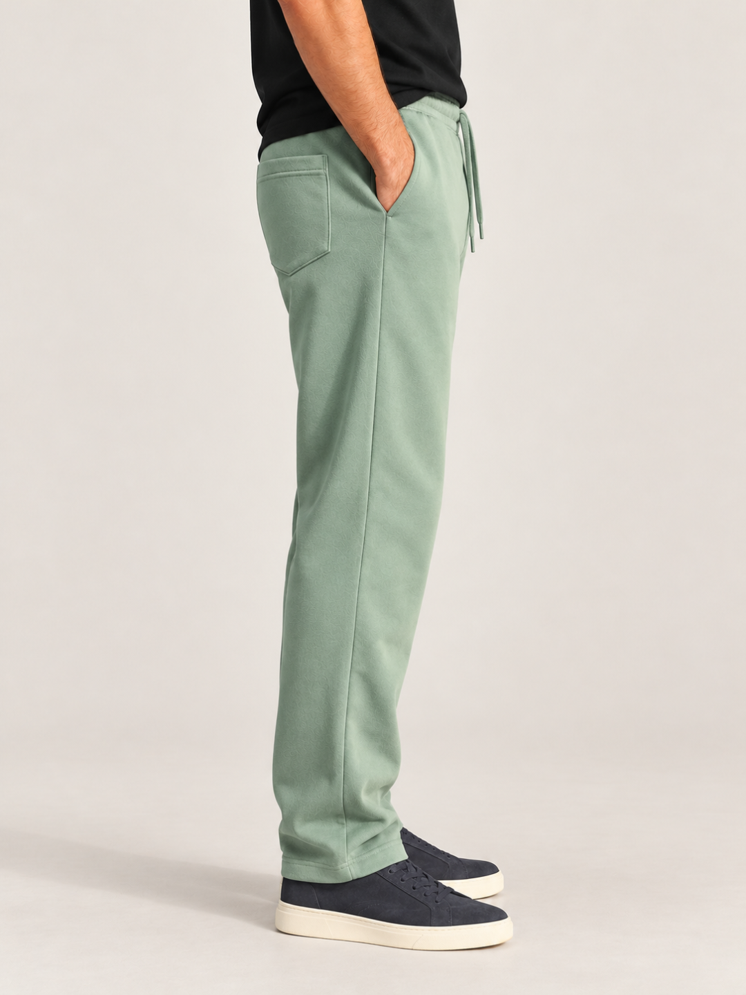 Classic Straight Fit Joggers - Slit Green