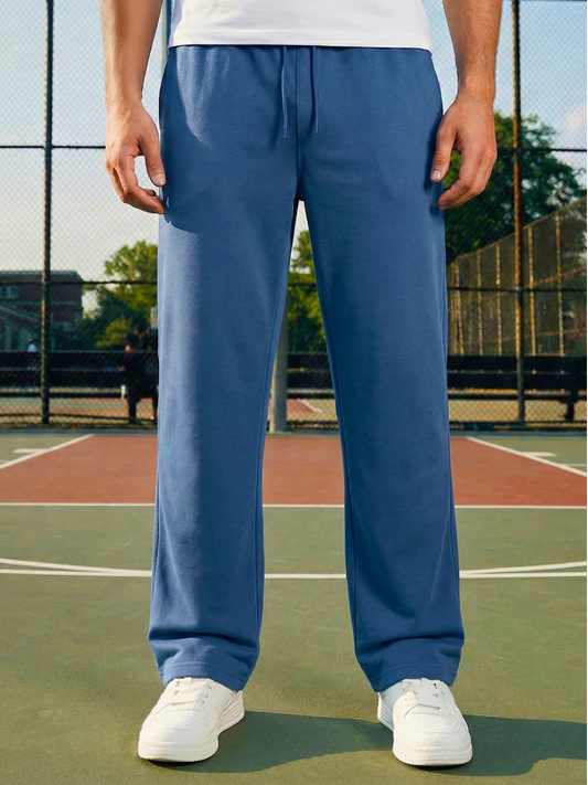 Classic Straight Fit Joggers - Dutch Blue