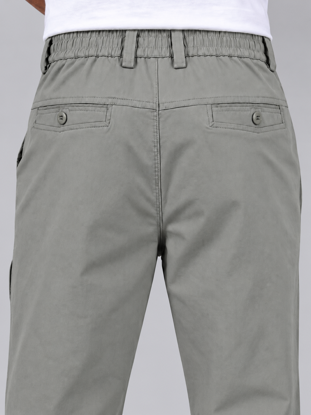 Premium Classic Cotton Trousers - L GRAY