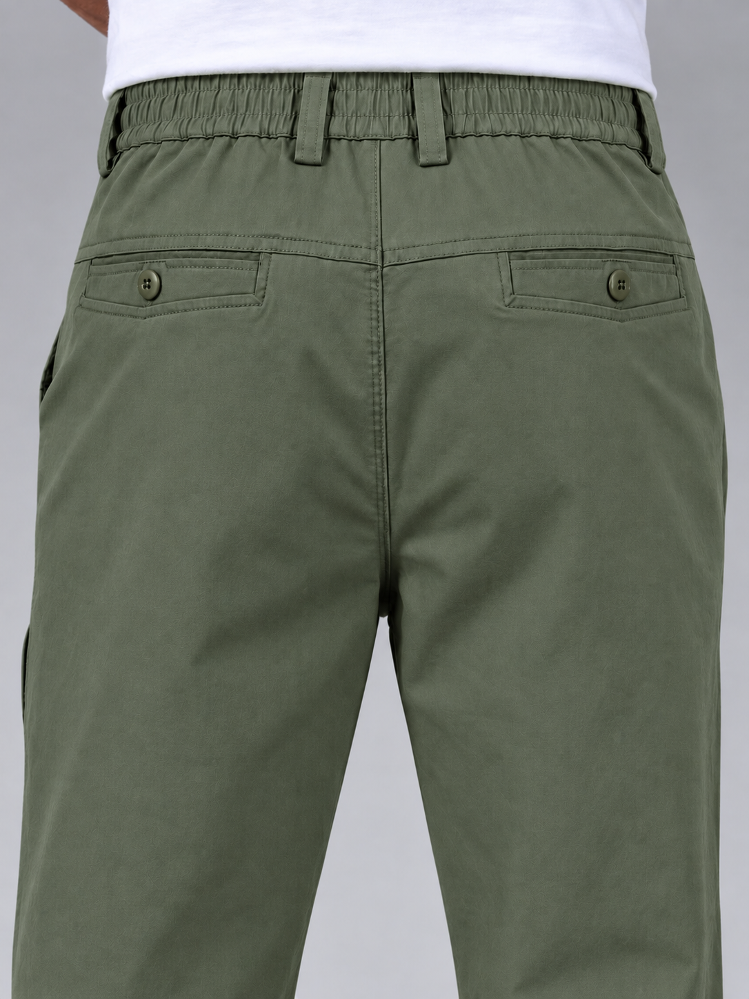 Premium Classic Cotton Trousers - Olive